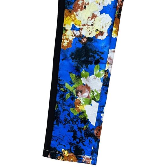 Lucy Paris Floral Tuxedo Stripe Straight Leg Trouser Pants Womens Sz Med… - Picture 3 of 8